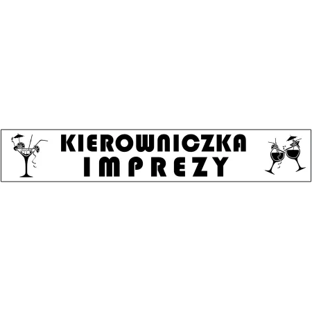 Szarfa BIAŁA Wieczór Panieński Kierowniczka imprezy